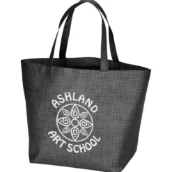 Crosshatched Non-Woven Tote Bag - 24 hr