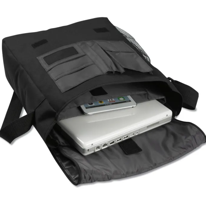 Crossing Vertical Laptop Messenger - Embroidered