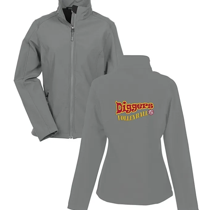 Crossland Soft Shell Jacket - Ladies' - Back Embroidered