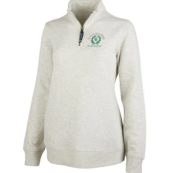 Crosswind 1/4-Zip Sweatshirt - Ladies' - Embroidered