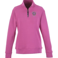 Crosswind 1/4-Zip Sweatshirt - Ladies' - Embroidered