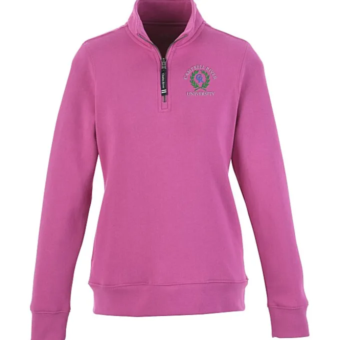 Crosswind 1/4-Zip Sweatshirt - Ladies' - Embroidered