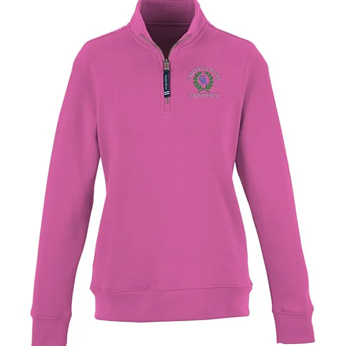 Crosswind 1/4-Zip Sweatshirt - Ladies' - Embroidered