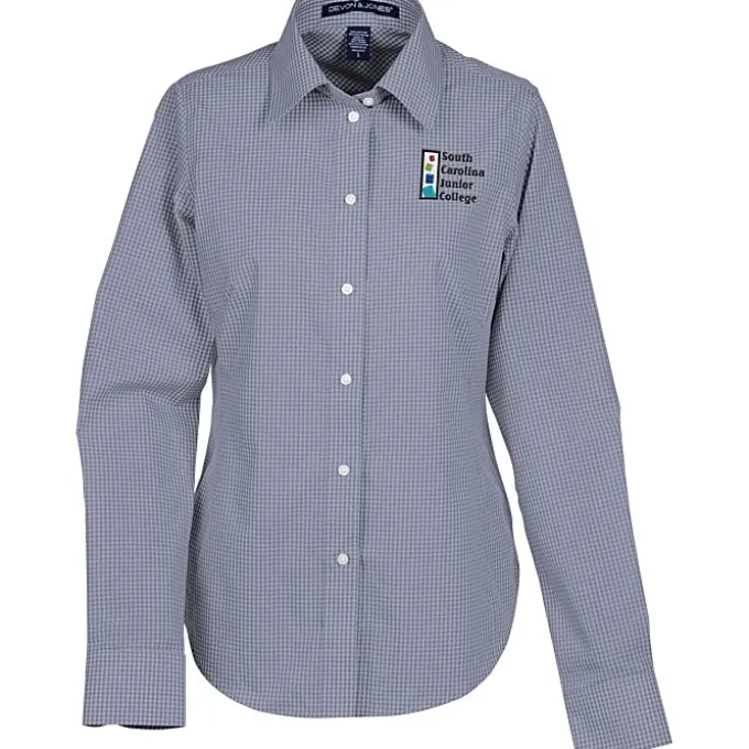 Crown Collection Gingham Check Shirt - Ladies'