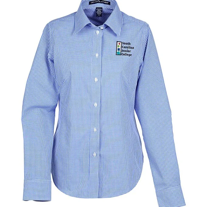 Crown Collection Gingham Check Shirt - Ladies'
