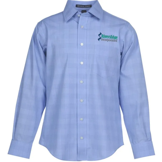 Crown Collection Glen Plaid Shirt - Men's