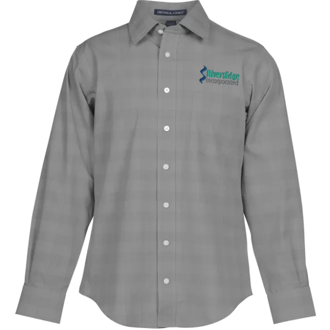 Crown Collection Glen Plaid Shirt - Men's