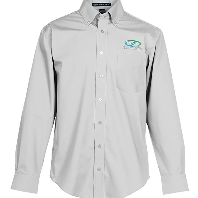 Crown Collection Solid Broadcloth Shirt - Men's