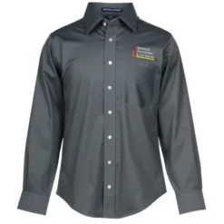 Crown Collection Solid Stretch Twill Shirt - Men's