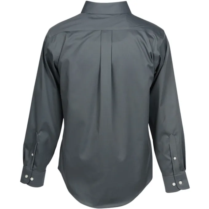 Crown Collection Solid Stretch Twill Shirt - Men's