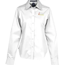 Crown Collection Solid Stretch Twill Shirt - Ladies'