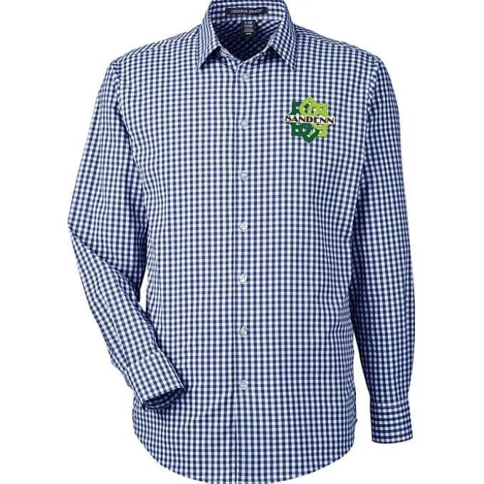 CrownLux Performance Gingham Shirt - Men's