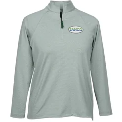 CrownLux Performance Micro Stripe 1/4-Zip Pullover - Ladies'