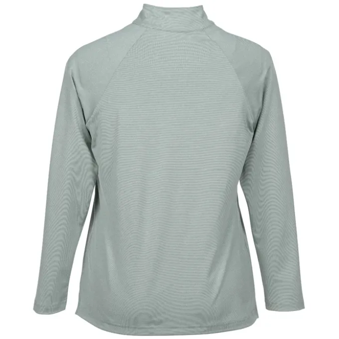 CrownLux Performance Micro Stripe 1/4-Zip Pullover - Ladies'