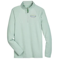 CrownLux Performance Micro Stripe 1/4-Zip Pullover - Men's