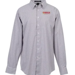 CrownLux Performance Micro Windowpane Shirt - Men's