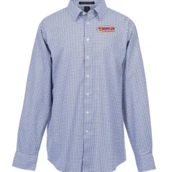 CrownLux Performance Micro Windowpane Shirt - Men's