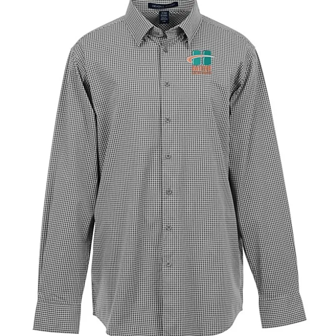 CrownLux Performance Mini Check Shirt - Men's