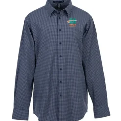 CrownLux Performance Mini Check Shirt - Men's