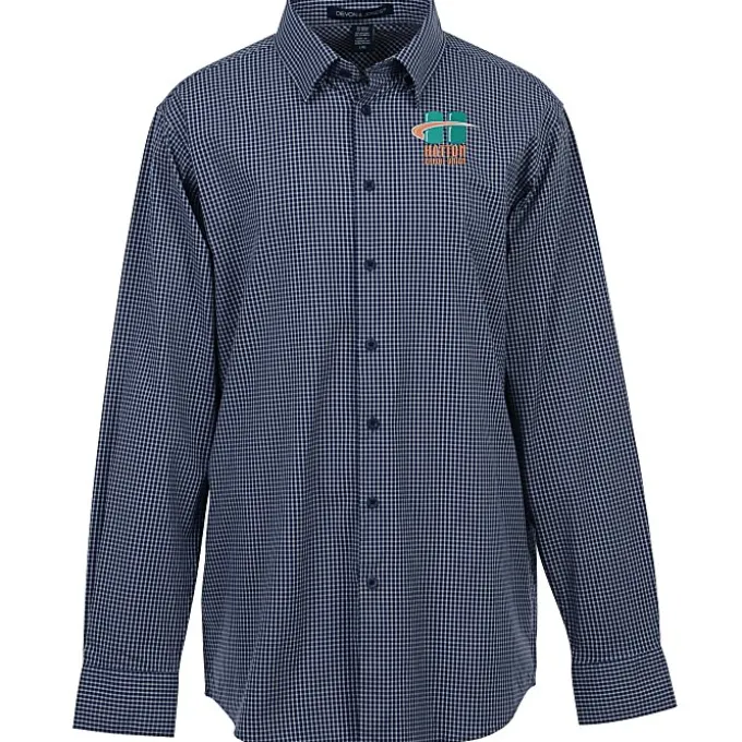 CrownLux Performance Mini Check Shirt - Men's