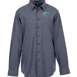 CrownLux Performance Mini Check Shirt - Men's