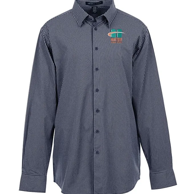 CrownLux Performance Mini Check Shirt - Men's