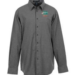 CrownLux Performance Mini Check Shirt - Men's