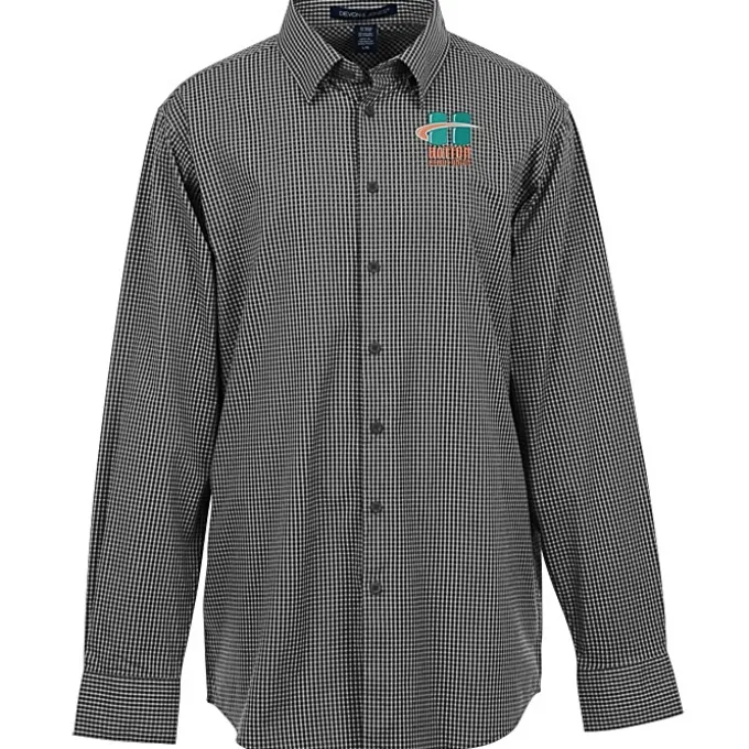 CrownLux Performance Mini Check Shirt - Men's