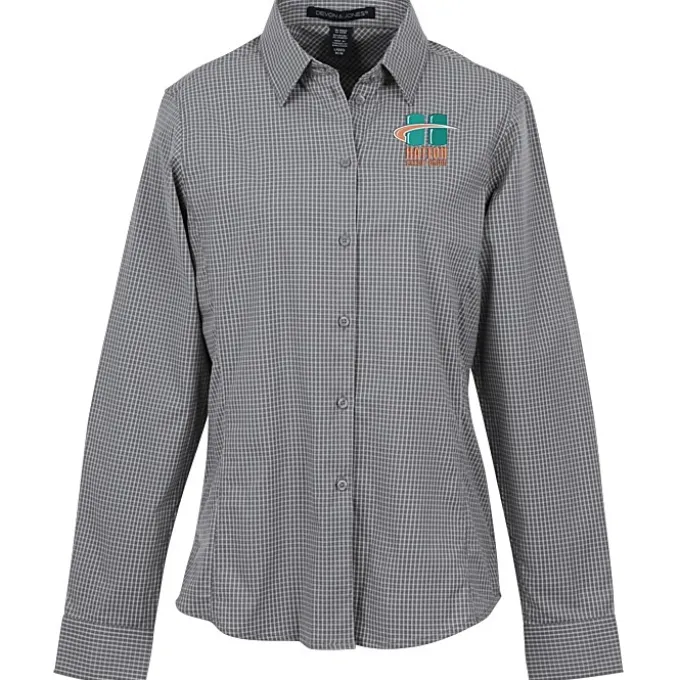 CrownLux Performance Mini Check Shirt - Ladies'