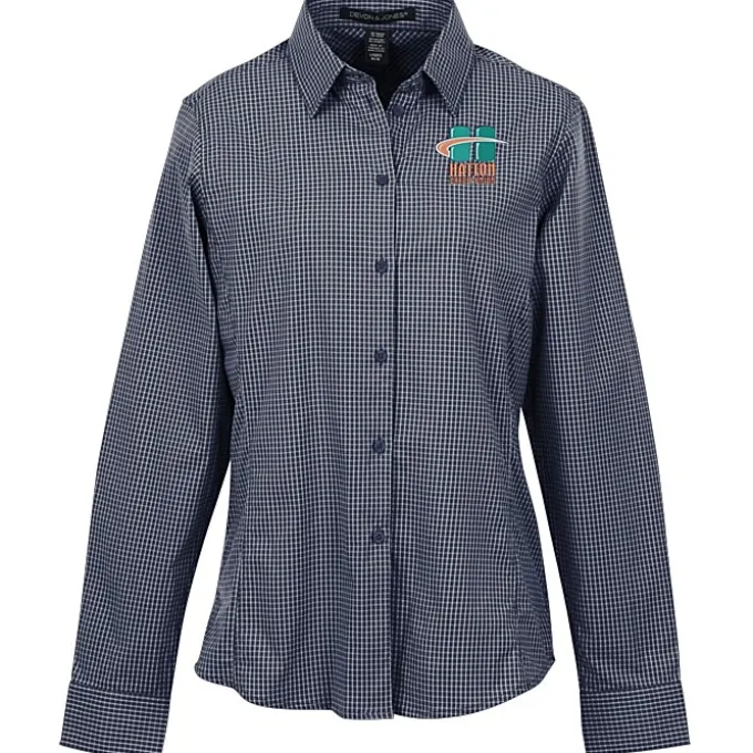 CrownLux Performance Mini Check Shirt - Ladies'