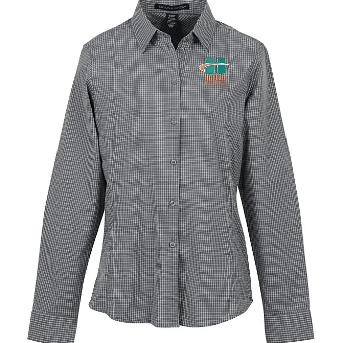 CrownLux Performance Mini Check Shirt - Ladies'