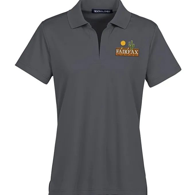 CrownLux Performance Plaited Polo - Ladies'