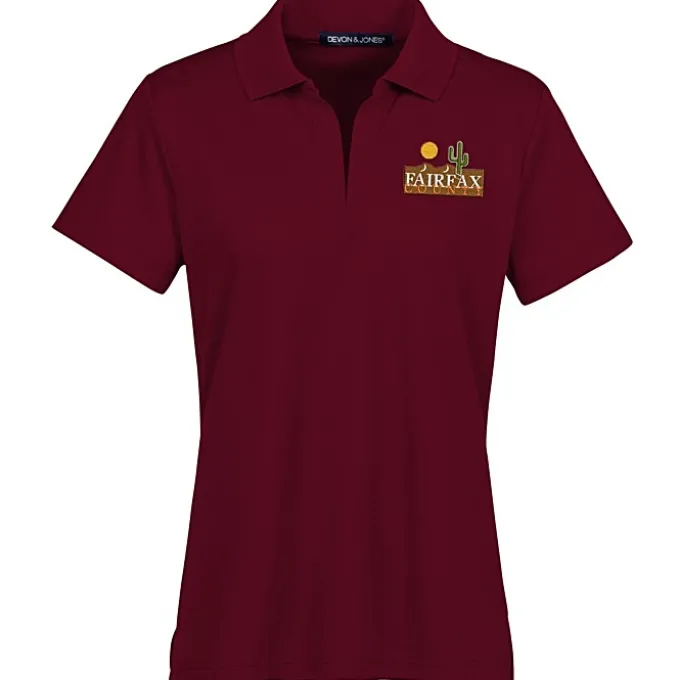 CrownLux Performance Plaited Polo - Ladies'
