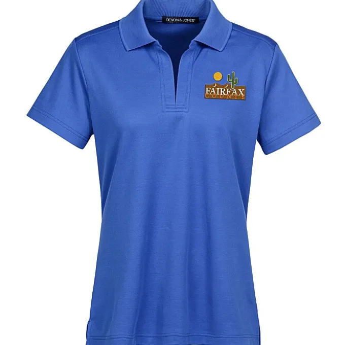 CrownLux Performance Plaited Polo - Ladies'