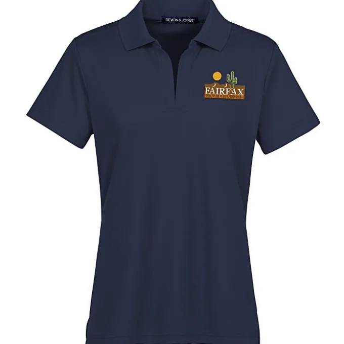 CrownLux Performance Plaited Polo - Ladies'