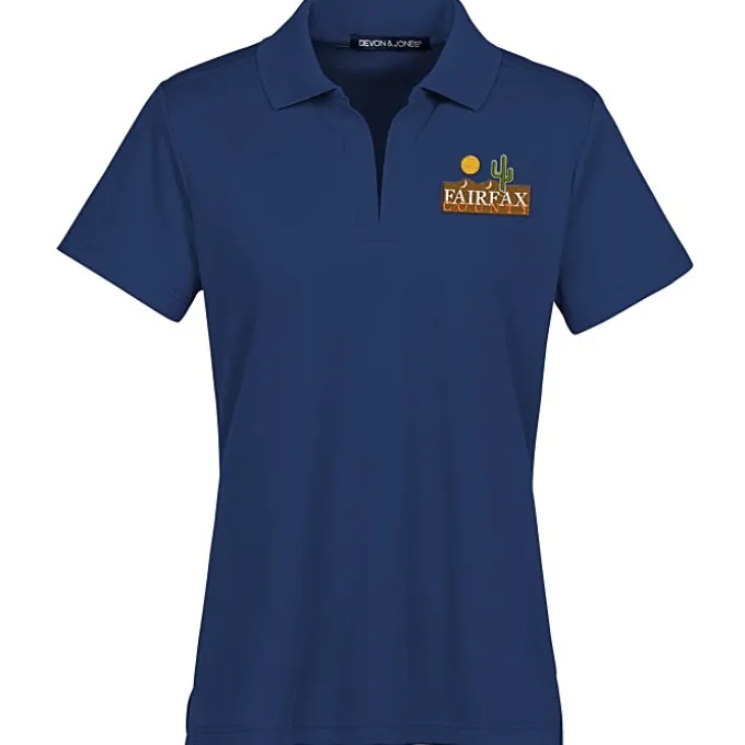 CrownLux Performance Plaited Polo - Ladies'