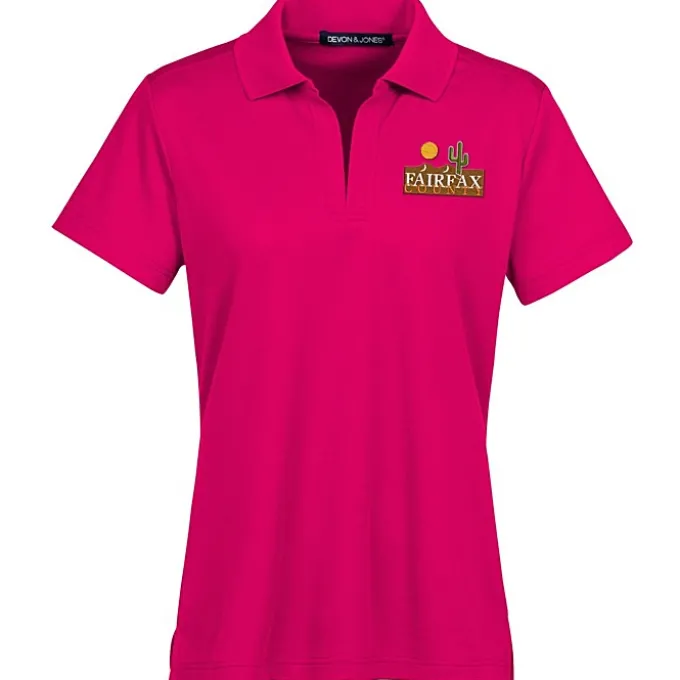 CrownLux Performance Plaited Polo - Ladies'
