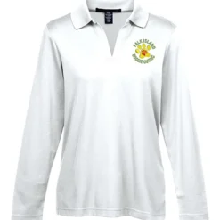 CrownLux Performance Plaited LS Polo - Ladies'