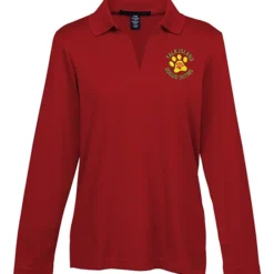 CrownLux Performance Plaited LS Polo - Ladies'