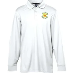 CrownLux Performance Plaited LS Polo - Men's