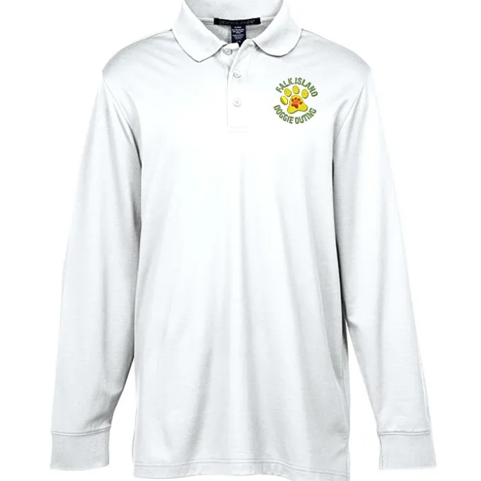 CrownLux Performance Plaited LS Polo - Men's