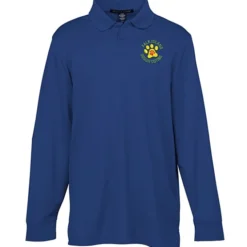 CrownLux Performance Plaited LS Polo - Men's