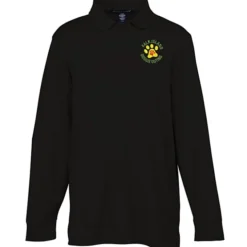 CrownLux Performance Plaited LS Polo - Men's