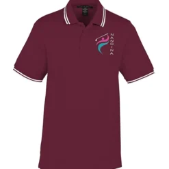 CrownLux Performance Plaited Tipped Polo - Men's