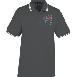CrownLux Performance Plaited Tipped Polo - Men's