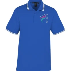 CrownLux Performance Plaited Tipped Polo - Men's