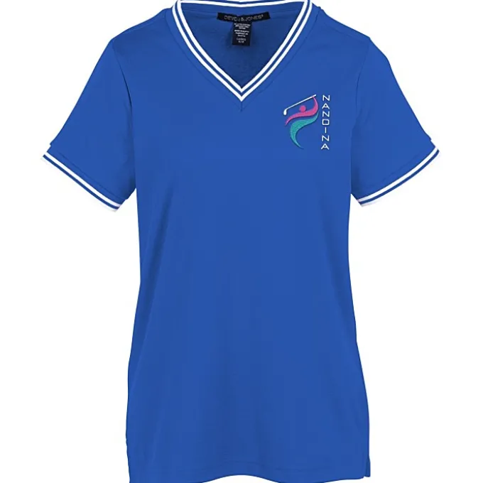 CrownLux Performance Plaited Tipped Shirt - Ladies'
