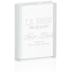 Crystal Book Award - 5 inches