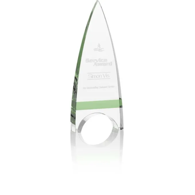 Crystal Crest Award - 9 inches