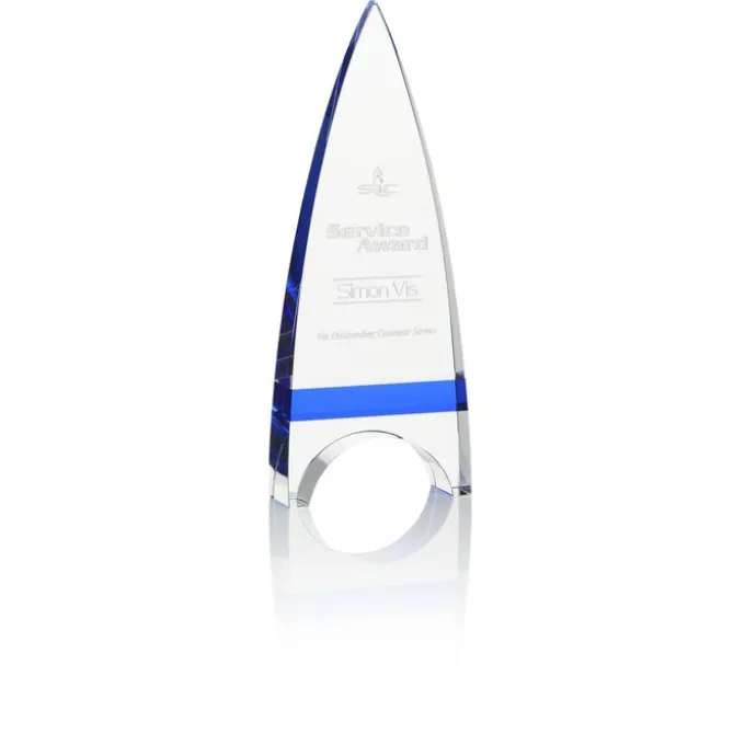 Crystal Crest Award - 9 inches